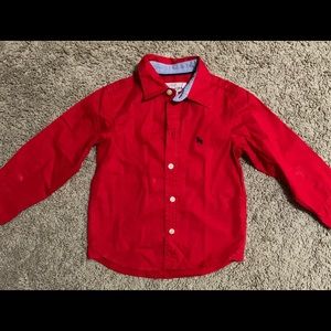 Red full sleeve shirt boys (toddler)